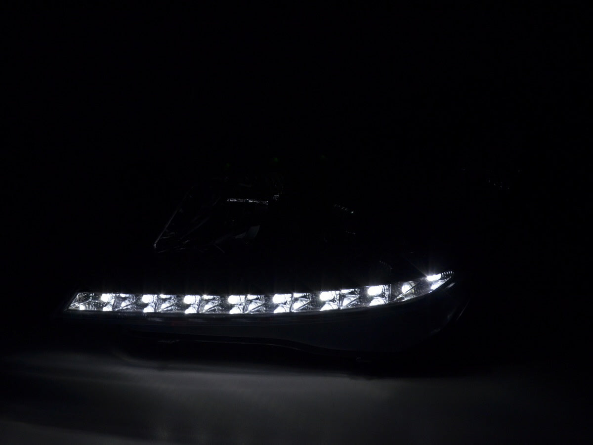 Scheinwerfer Set Daylight LED Tagfahrlicht Opel Astra H 04-09 schwarz Scheinwerfer Set Daylight LED Tagfahrlicht Opel Astra H 04-09 schwarz